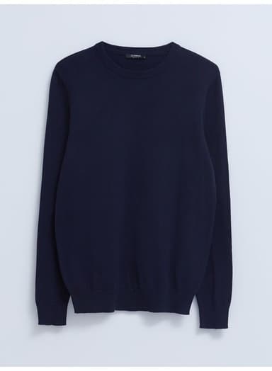 Crew Neck Long Sleeve Men's Knitwear Sweater thumbnail 2