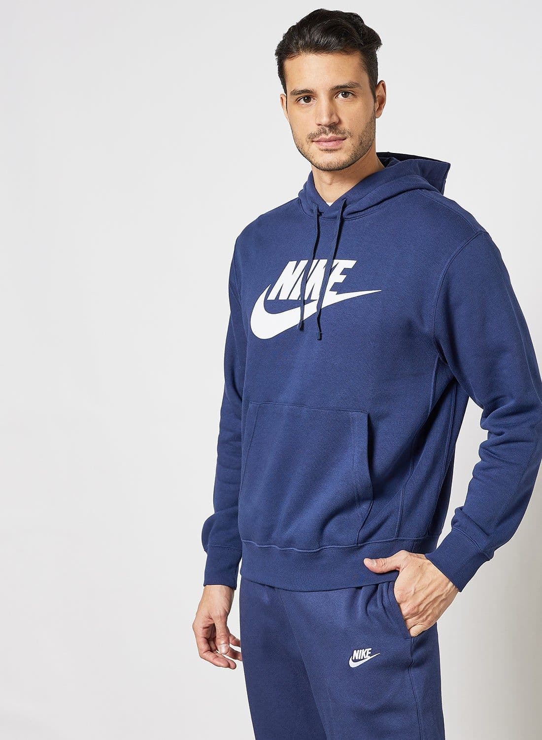 Sportswear Club Graphic Hoodie Blue - Image 1