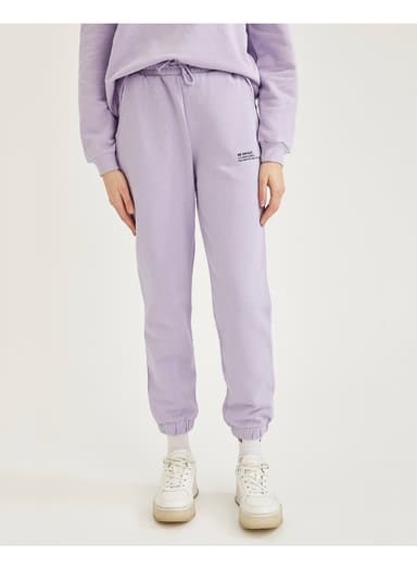 Relaxed Fit Knitted Joggers Lilac thumbnail 1
