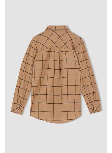Woman Brown Long Sleeve Tunic LT.CAMEL thumbnail 3
